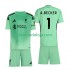 Camisola Liverpool Alisson Becker 1 Guarda-redes Criança Equipamento Primeiro 2025-2026 Manga Curta